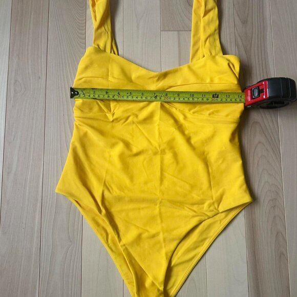 Tularosa “Flirty” One Piece Swimsuit – Golden Yellow, NWT, Size L - Picture 5 of 8